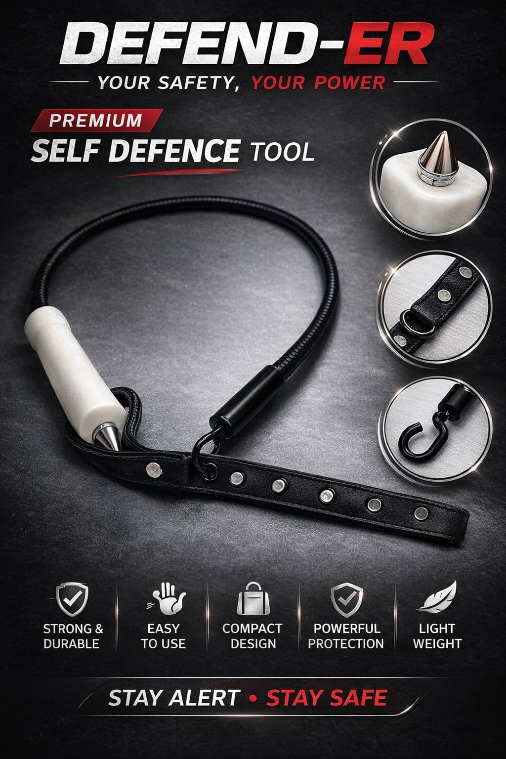 Defend-er Wearable Self Defence Gadget
